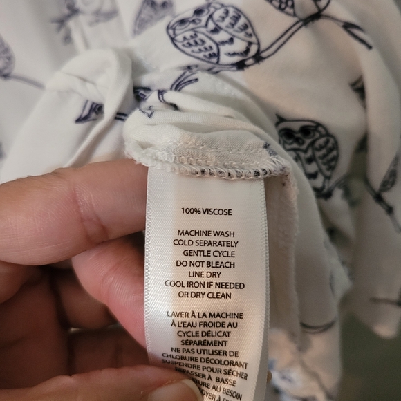 Beachlunchlounge unique Owl plus size button down shirt - Picture 7 of 8